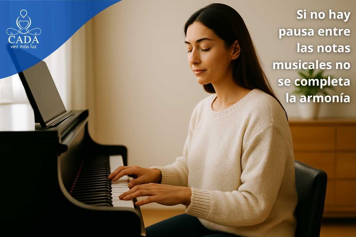 Antonio David Martinez Vessi Si no hay pausa entre las notas musicales no se completa la armonía