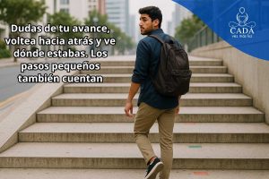 Antonio David Martinez Vessi Dudas de tu avance, voltea hacia atrás y ve dónde estabas. Los pasos pequeños también cuentan