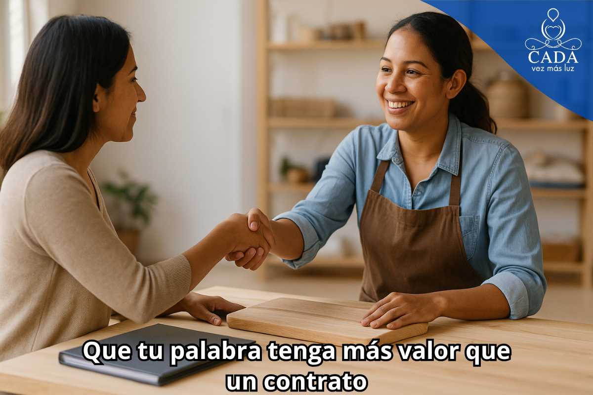 Antonio David Martinez Vessi Que tu palabra tenga más valor que un contrato